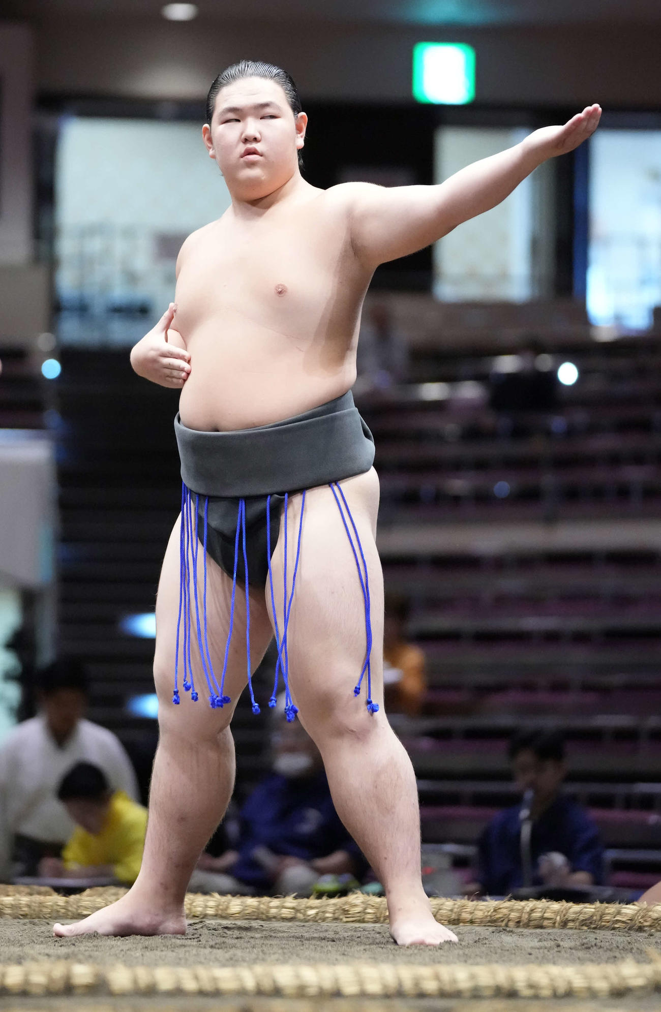 所作を披露する糸賀（2023年9月撮影）