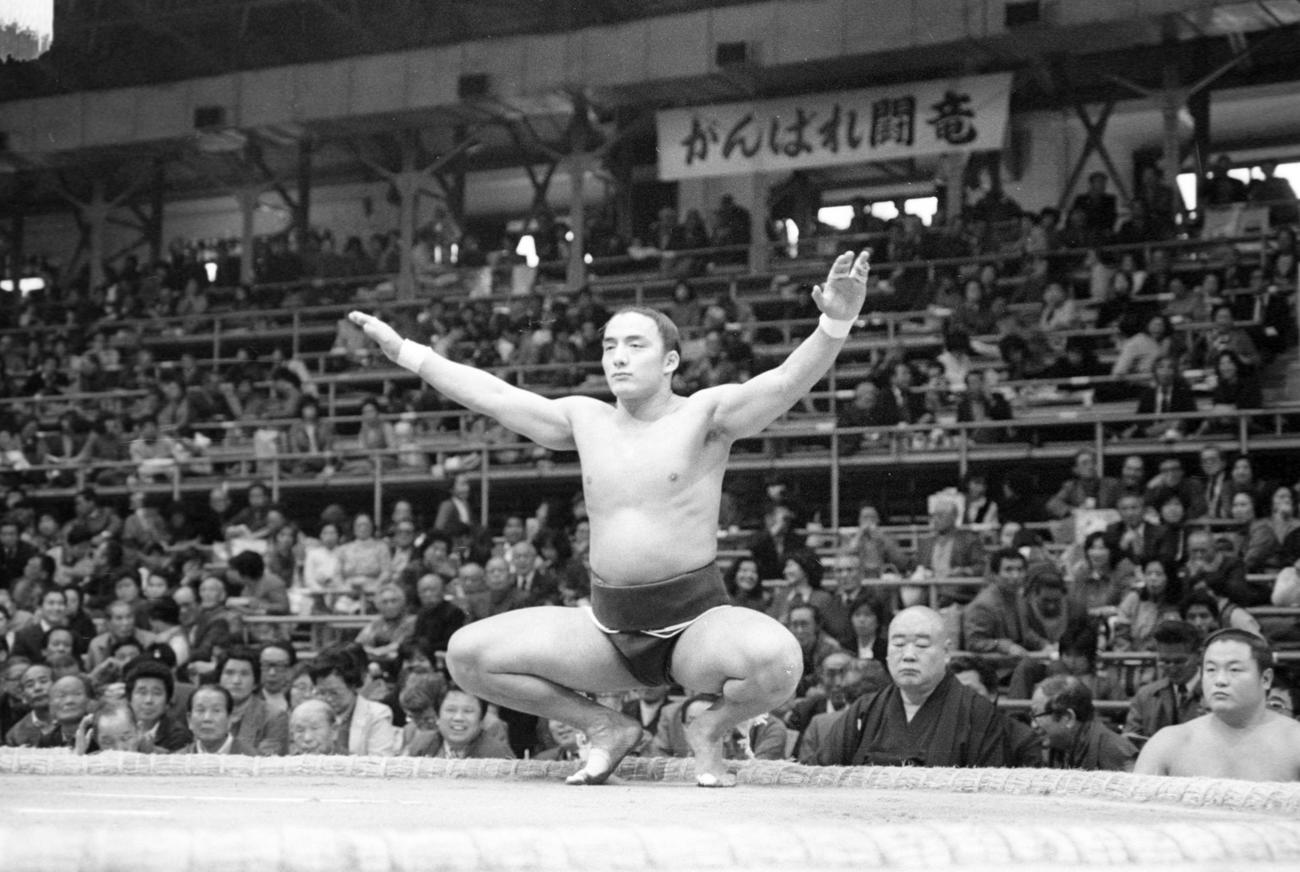 西幕下4枚目に躍進した井筒3兄弟の末弟、寺尾（1984年3月撮影）