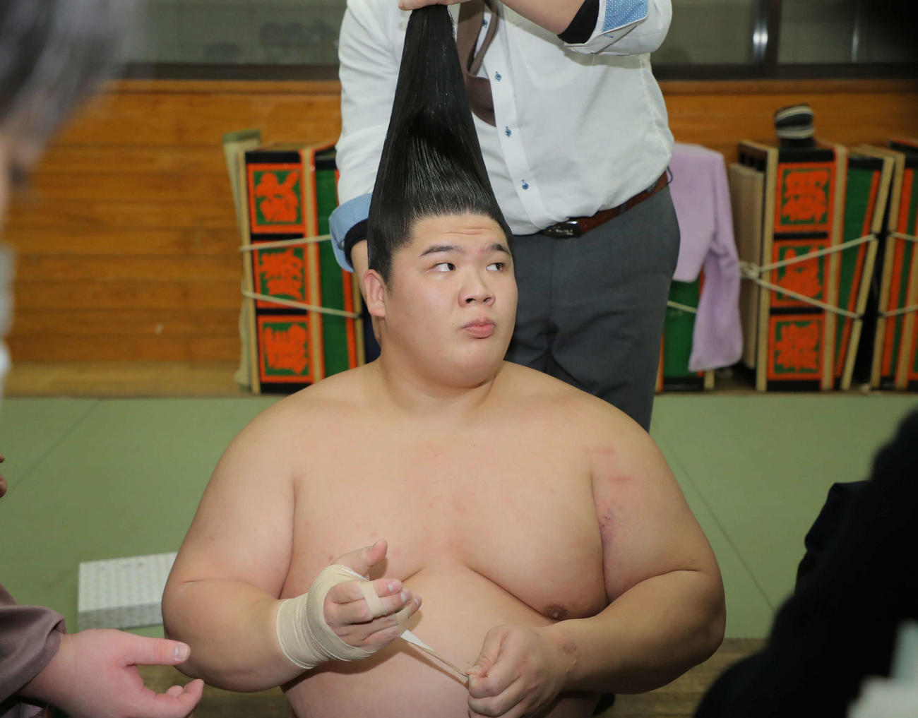 初日に黒星を喫した宇良