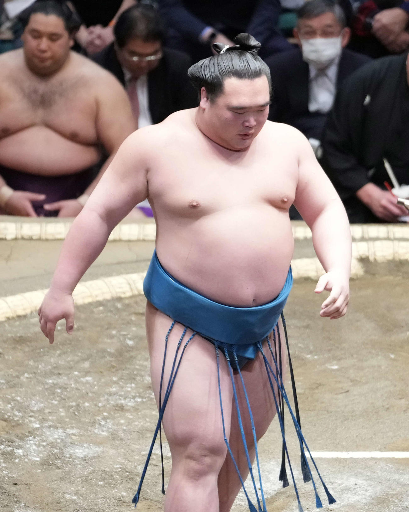 改名後に初白星を挙げた白熊（撮影・小沢裕）