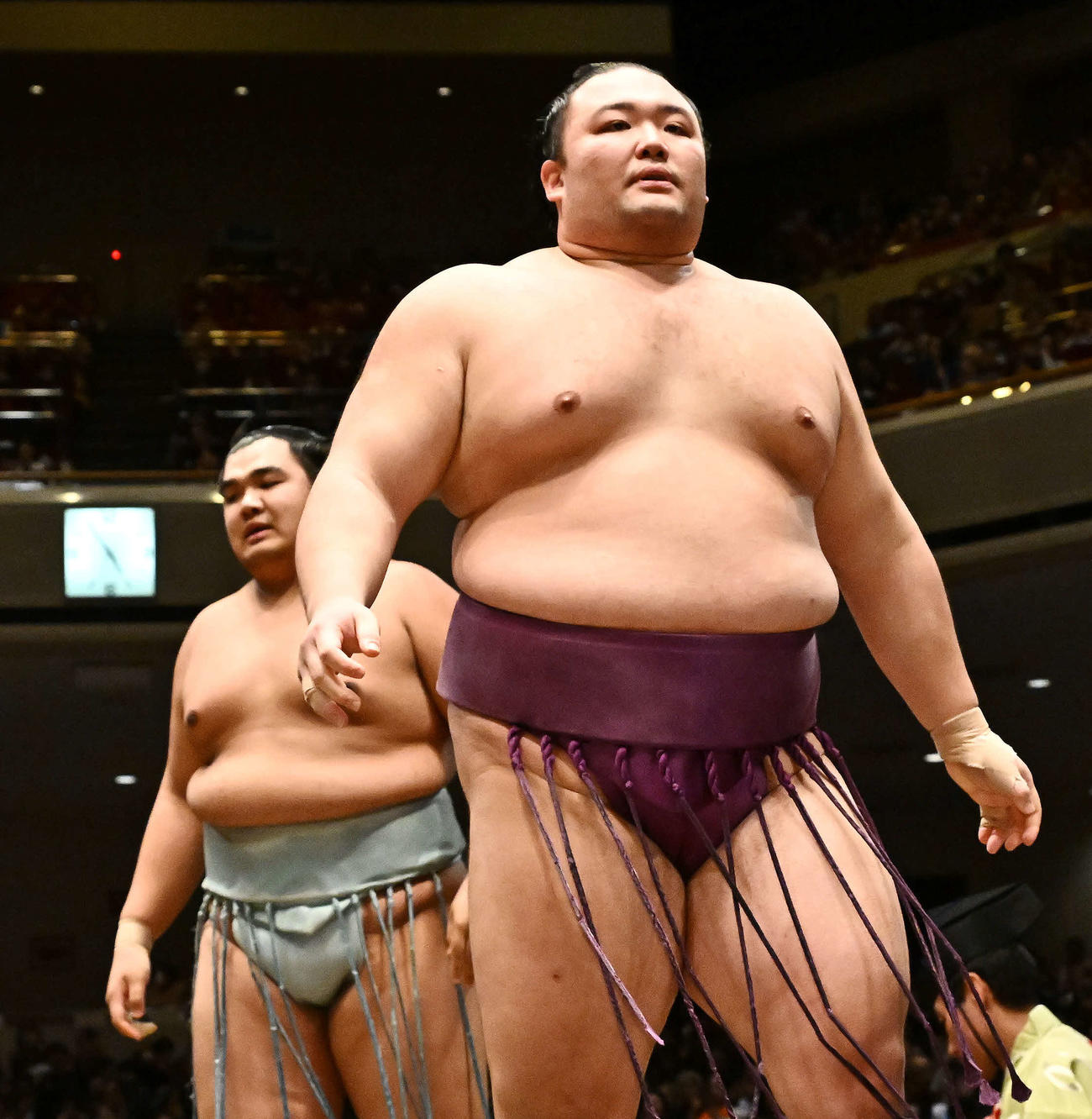 朝乃山（手前）（2024年1月17日撮影）