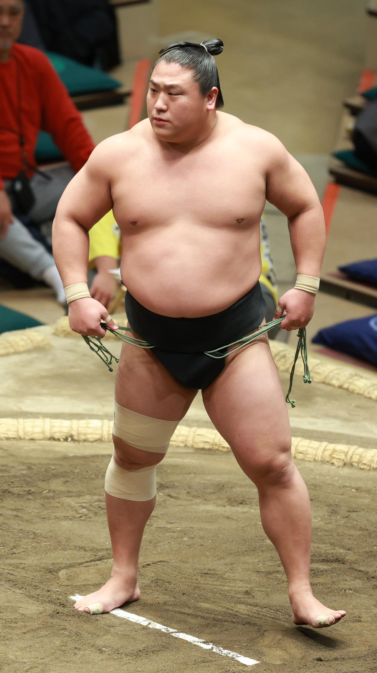 幕下優勝の若隆景（撮影・中島郁夫）