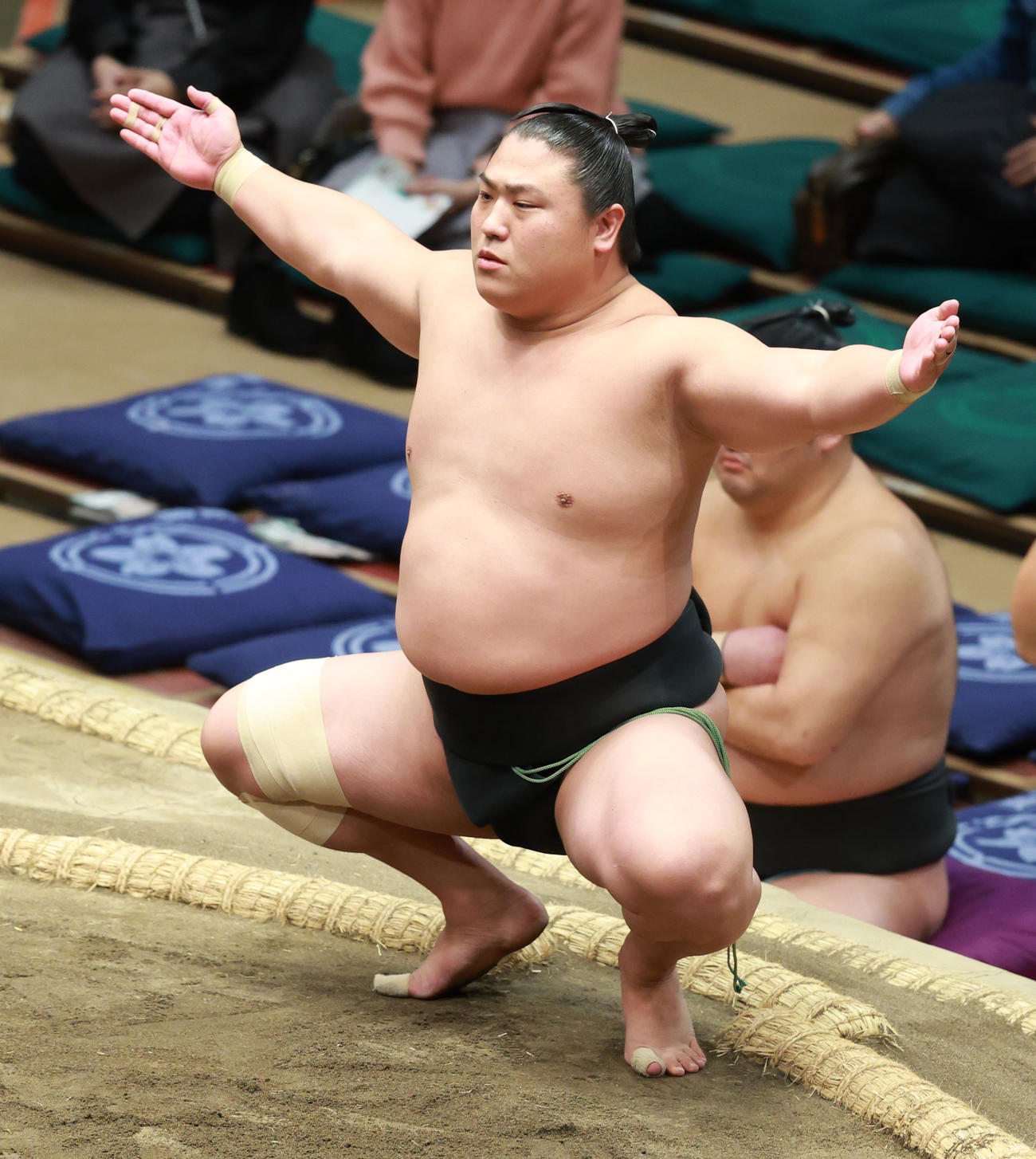 幕下優勝の若隆景（撮影・中島郁夫）