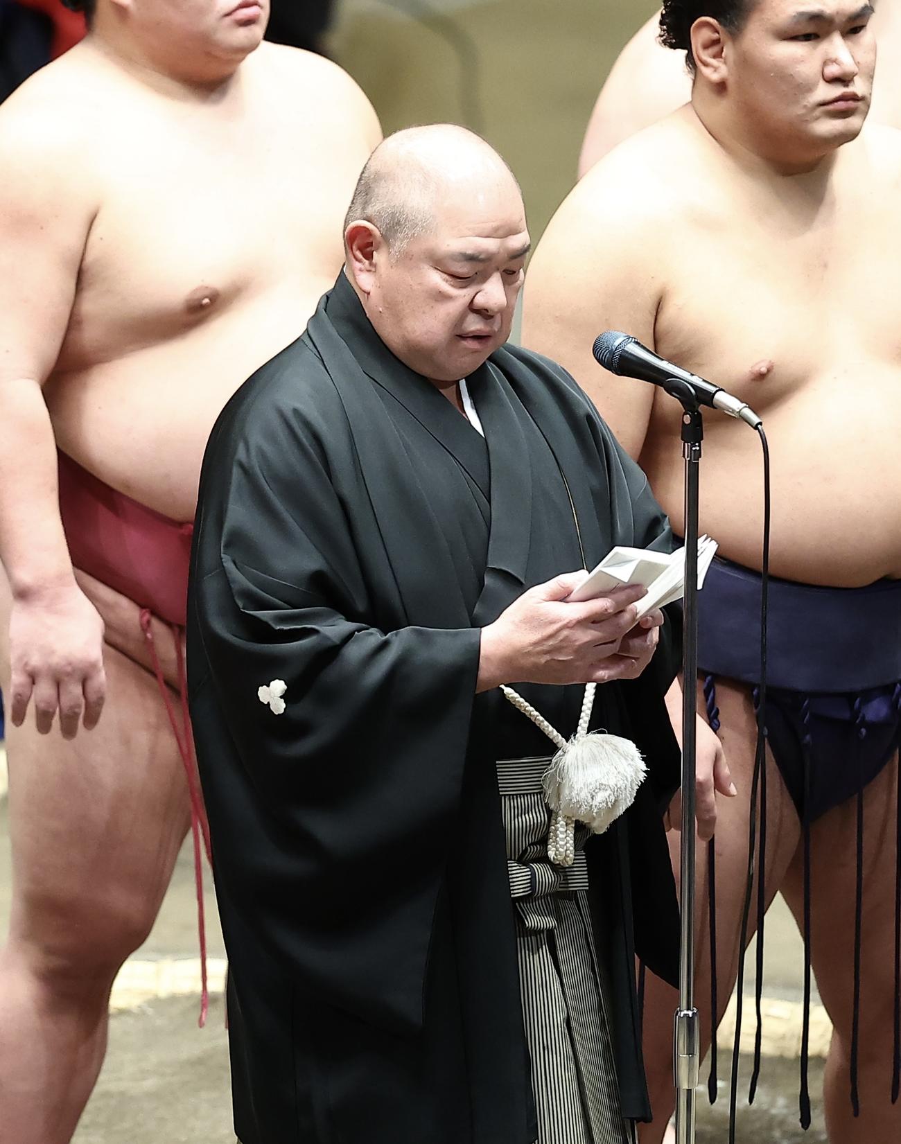 八角理事長（2024年1月撮影）