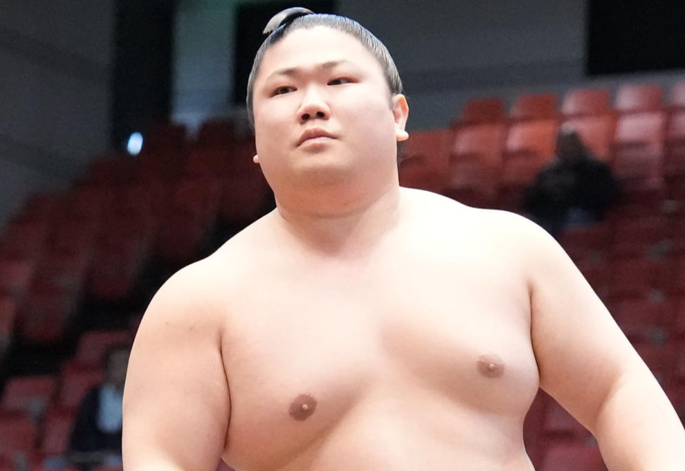 大相撲春場所12日目　序ノ口優勝を決めた千代大牙（撮影・小沢裕）