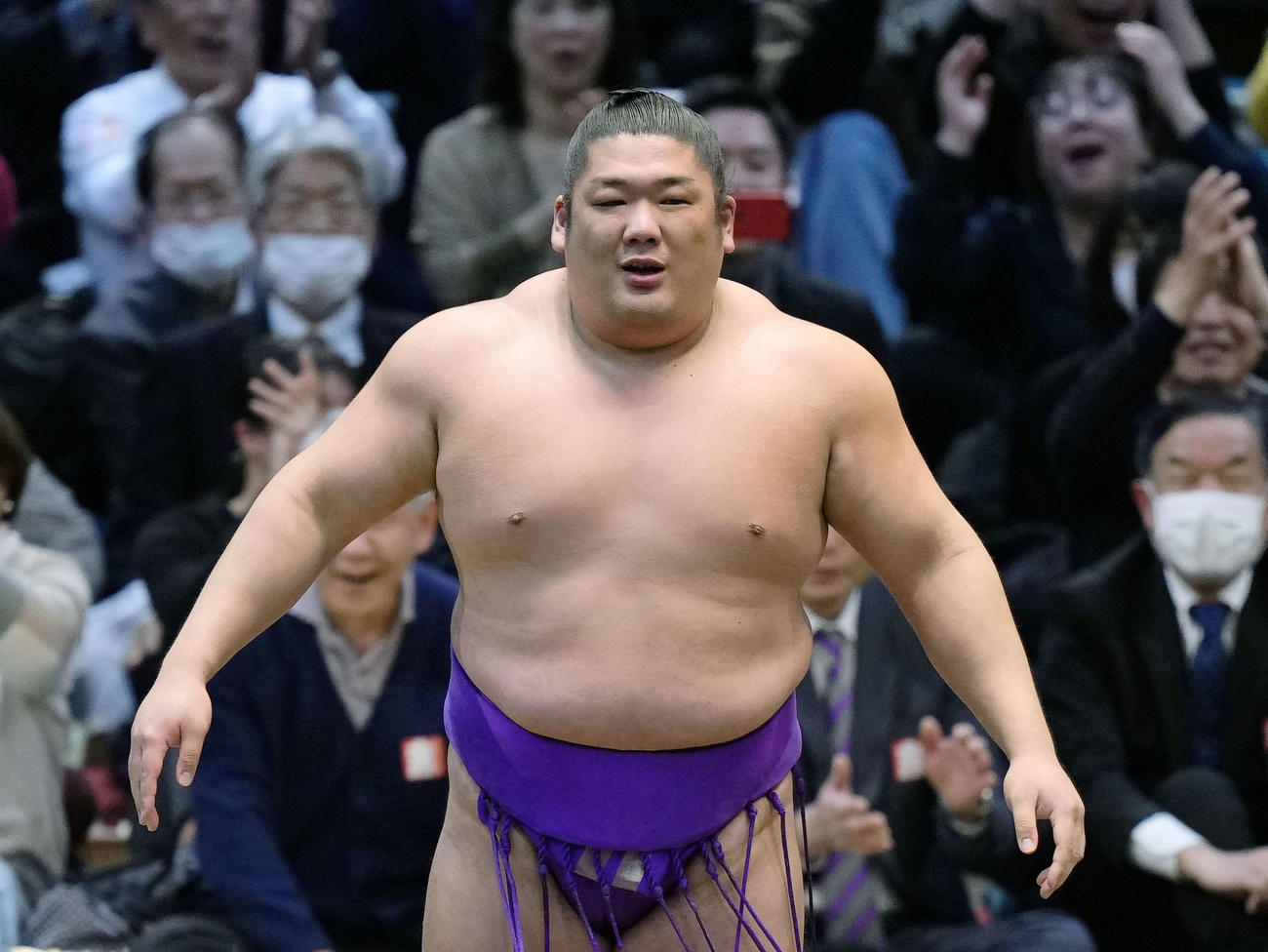 大相撲春場所で110年ぶりとなる新入幕優勝を果たした東前頭17枚目の尊富士（共同）