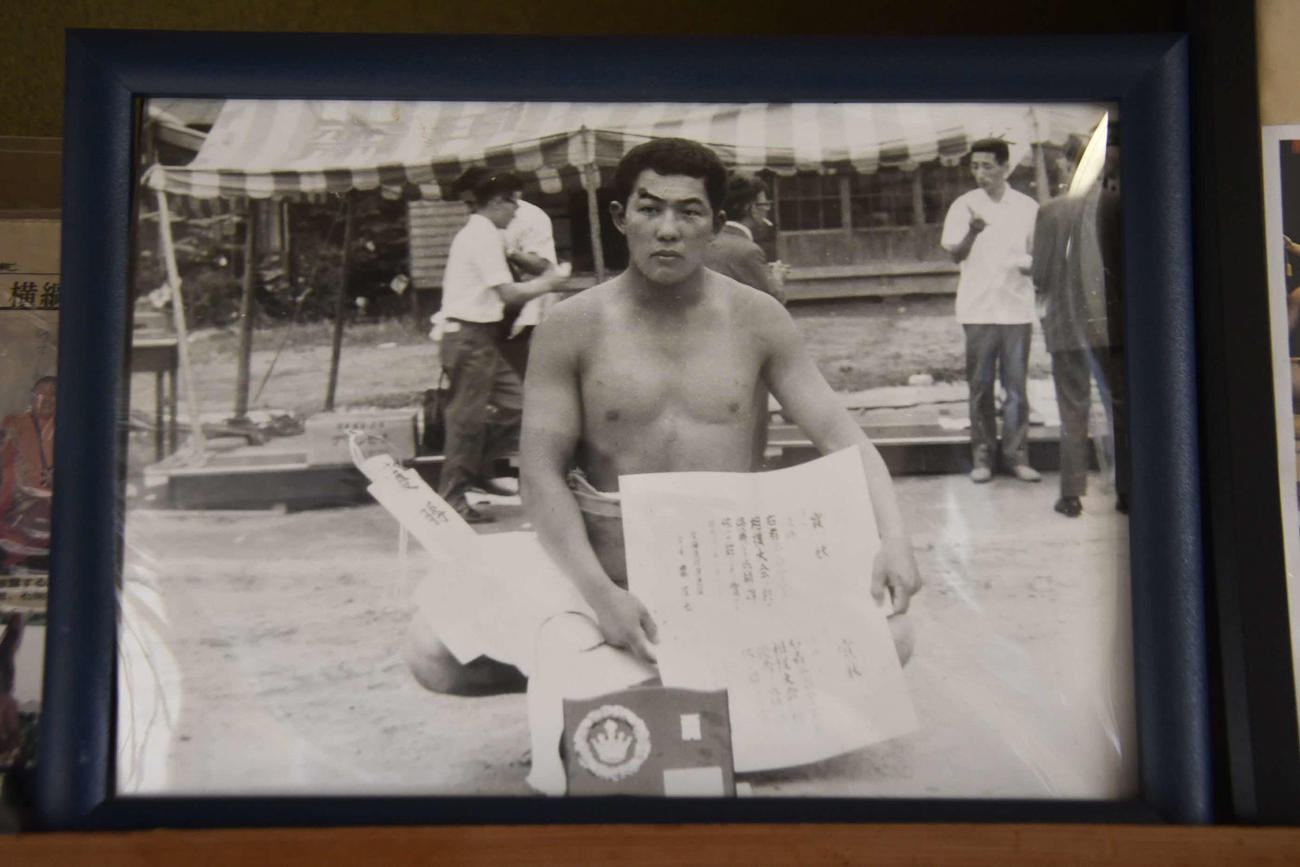 尊富士の祖父の工藤弘美さんも国体出場などアマチュア相撲の舞台で活躍した
