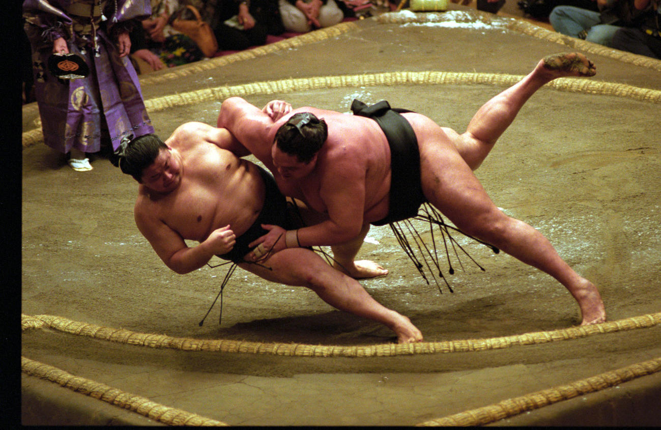97年5月夏場所千秋楽、曙さんは優勝決定戦で貴乃花を破る