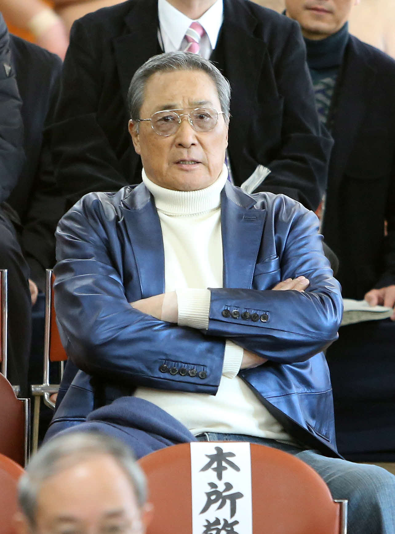 20年1月　稽古総見に出席した北の富士勝昭氏