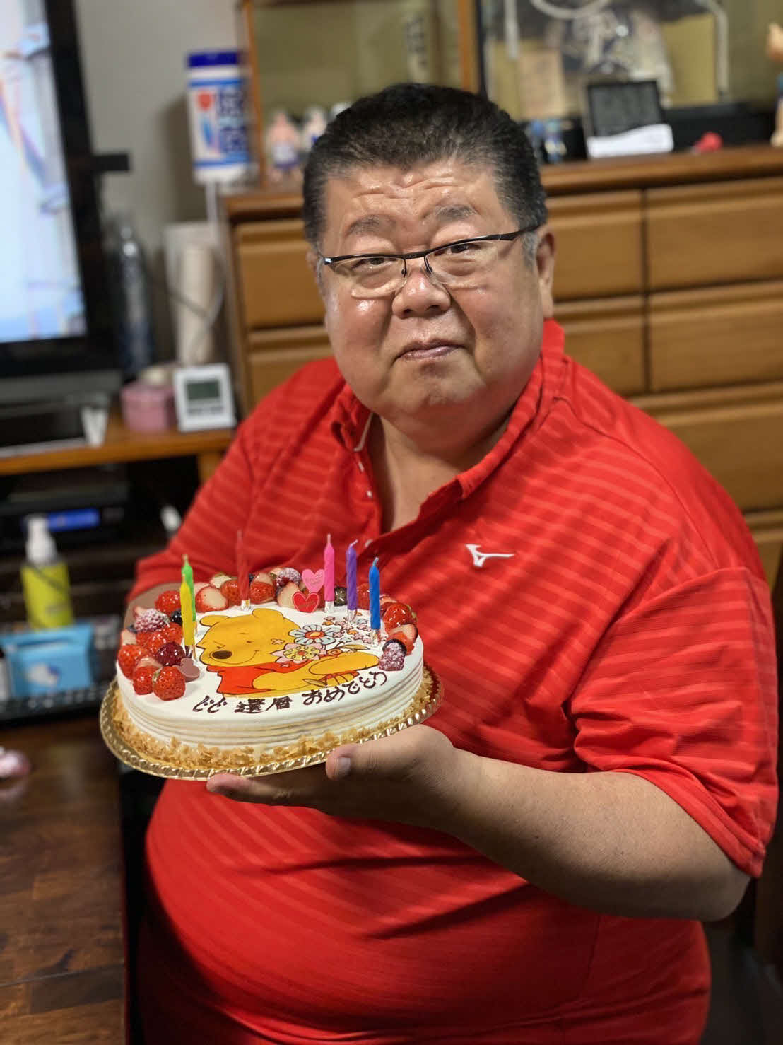 還暦を迎えた当時の琴剣さん（家族提供）