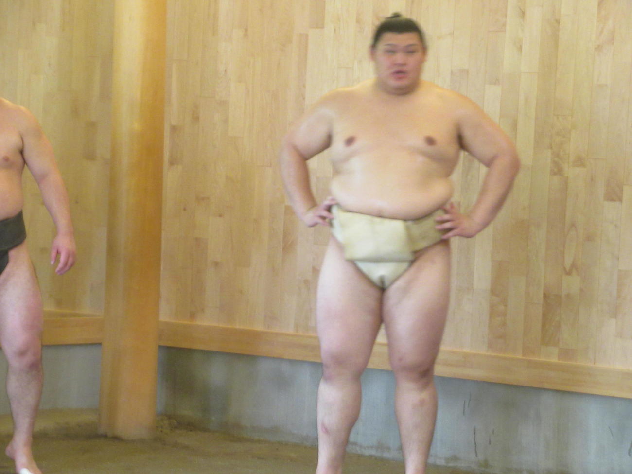 名古屋場所に向けて稽古を開始した新関脇の大の里（撮影・実藤健一）