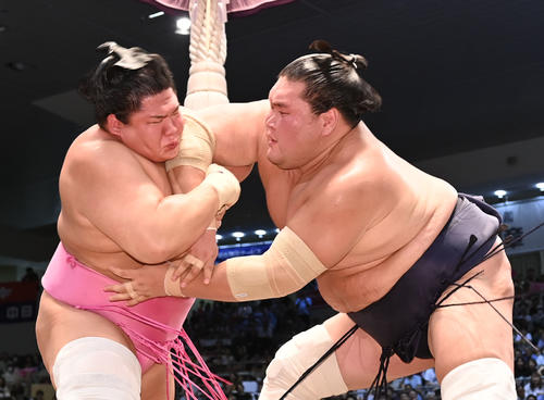 照ノ富士7連勝 動き回る宇良に慌てず「落ち着いて圧力をかけていくしか