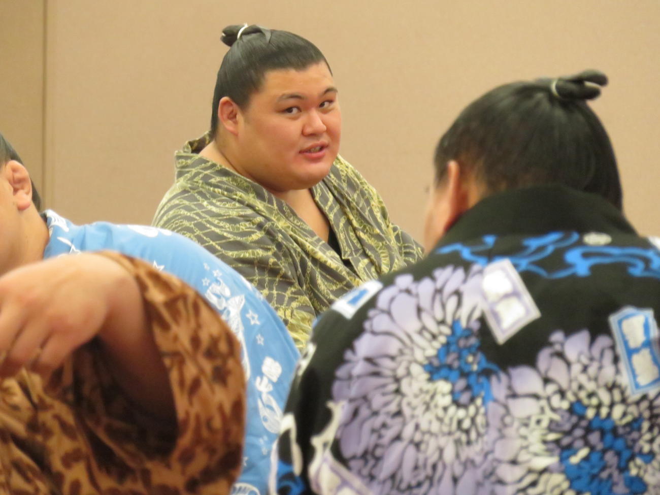 力士会に参加した大の里