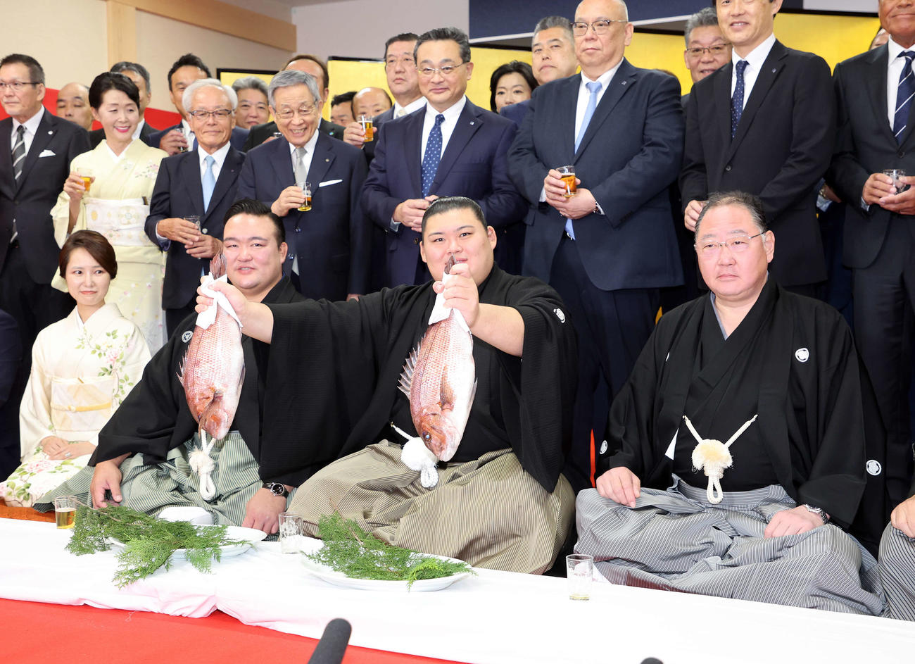 大関昇進した大の里（撮影・鈴木正人）