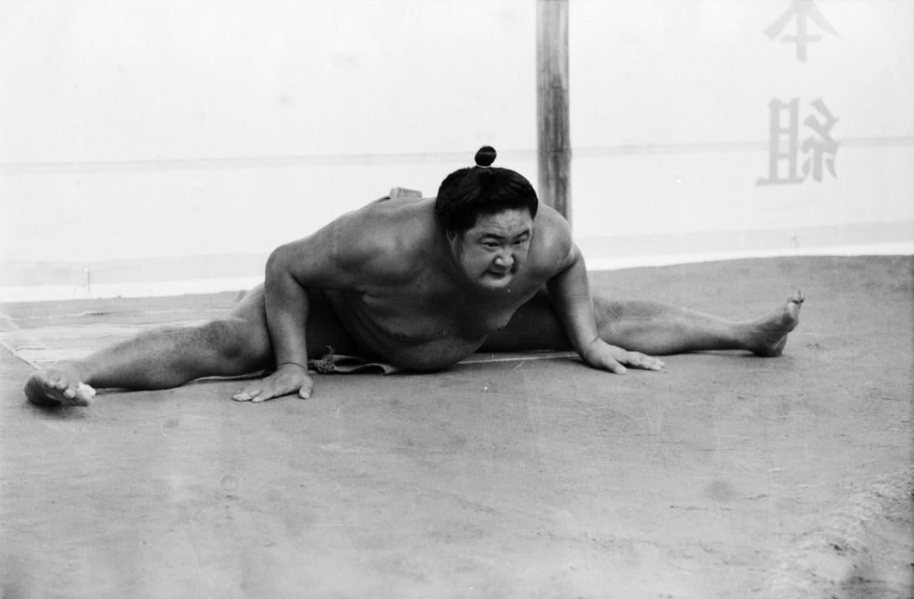 1人横綱となり、九州場所を控え責任が重くのしかかる横綱北の富士（1971年11月）
