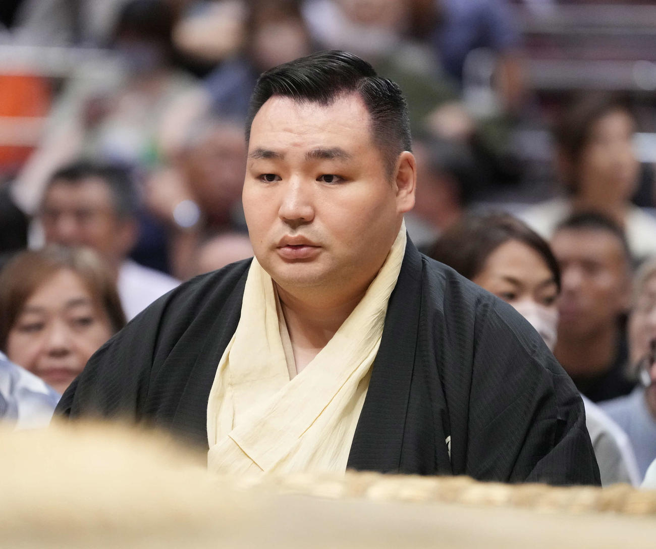 2024年9月、審判を務める音羽山親方（元横綱鶴竜）