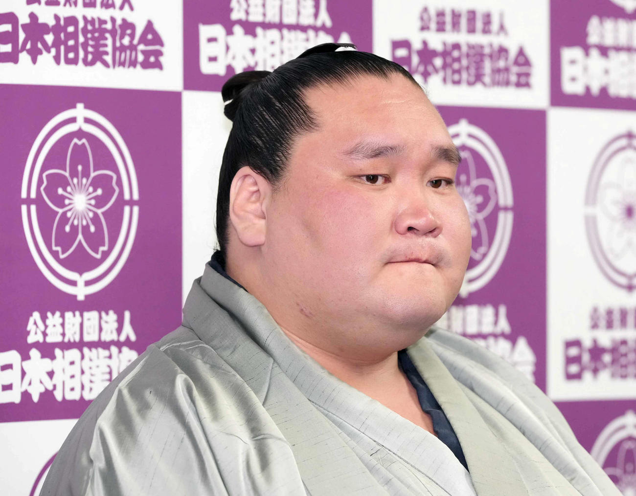 引退会見に臨む元横綱照ノ富士（2025年1月17日撮影）