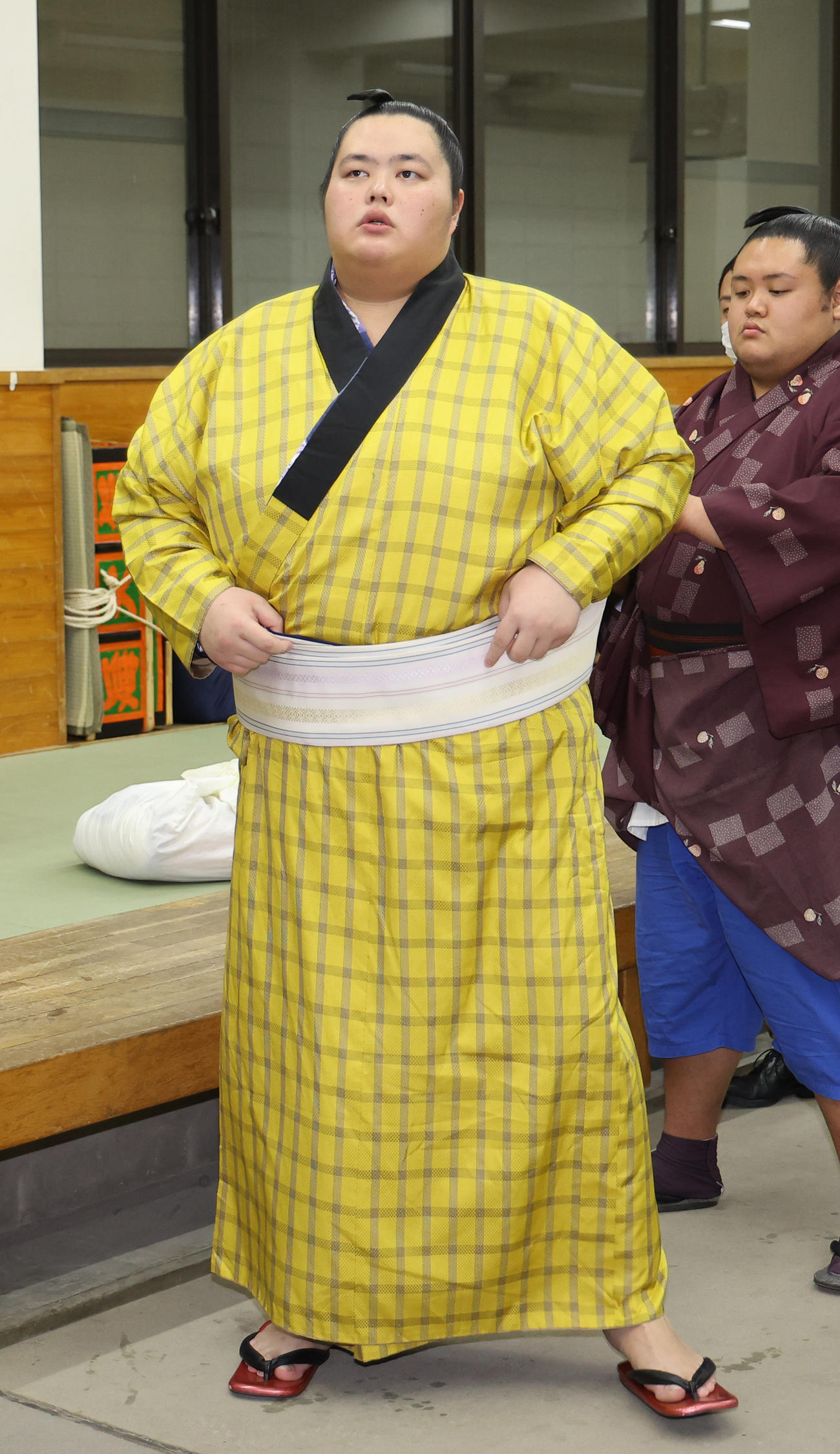 支度部屋を後にする琴桜