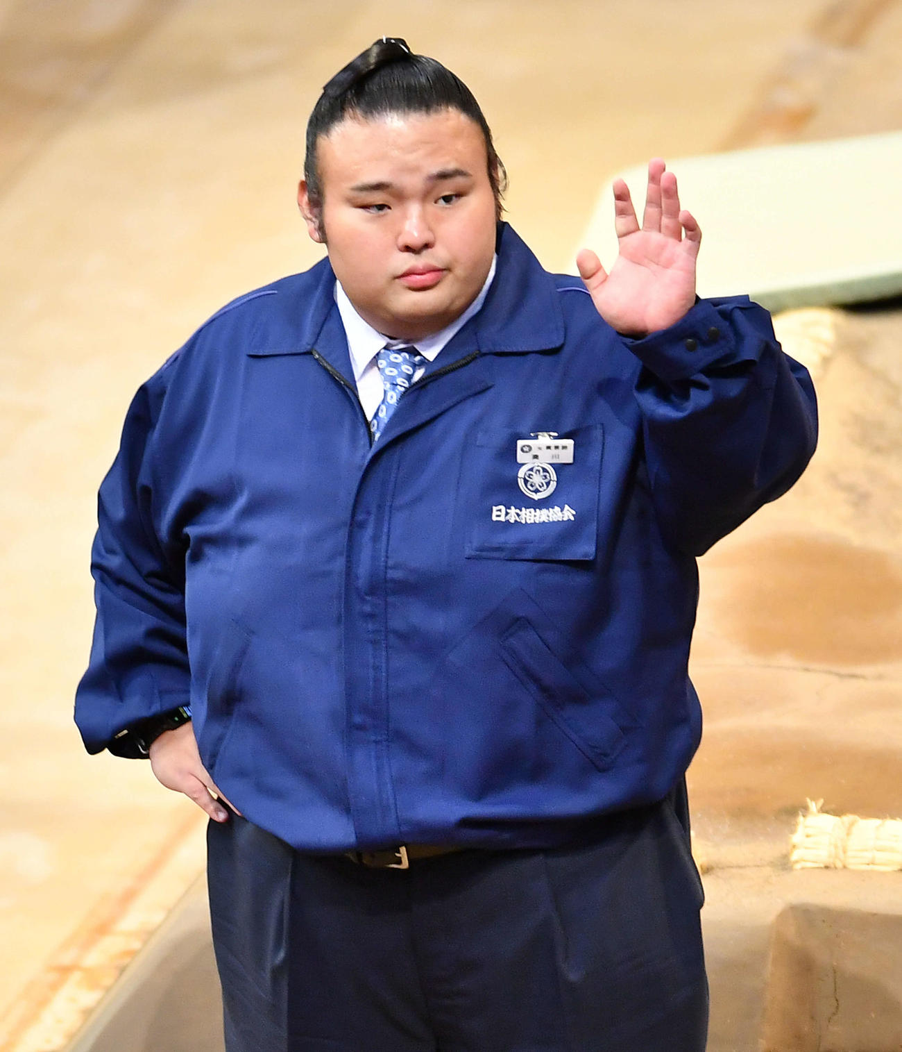 湊川親方（2024年11月撮影）
