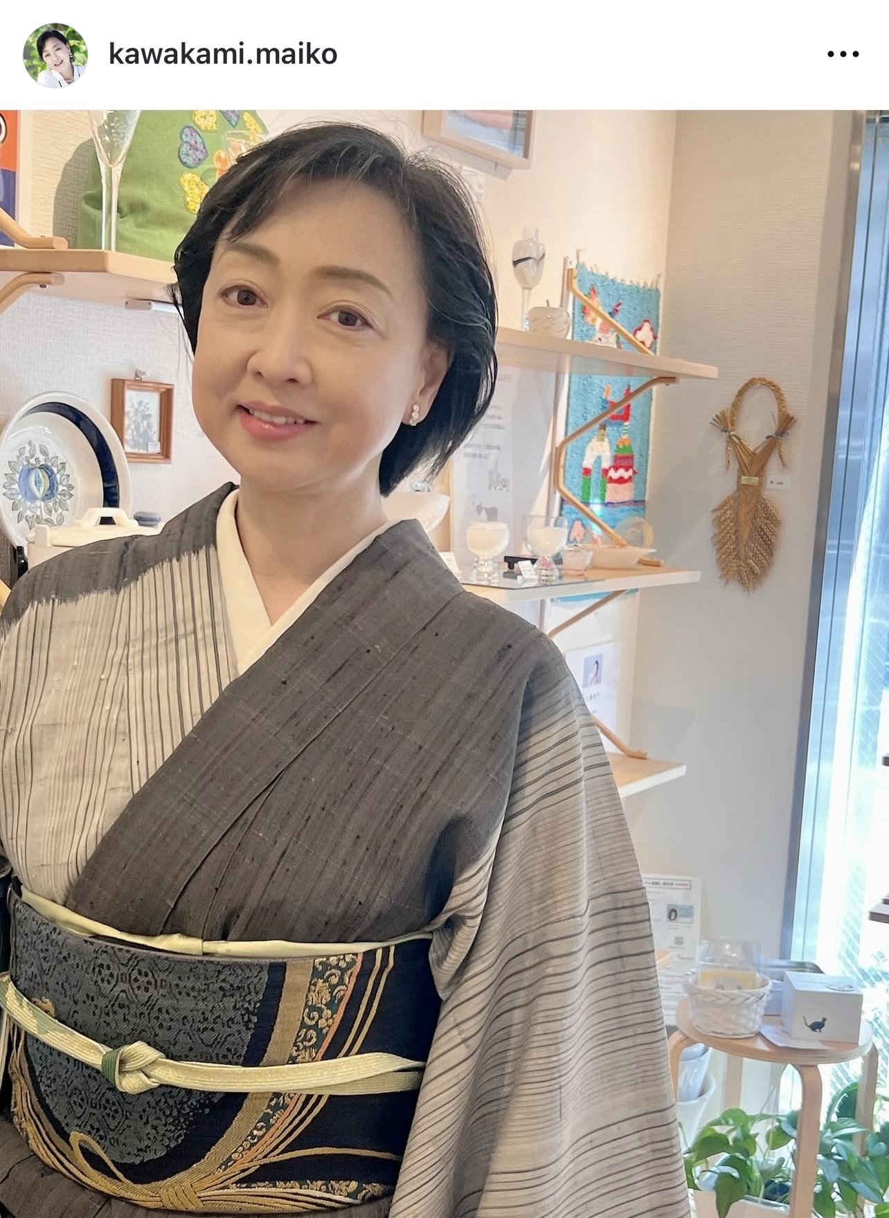 川上麻衣子のインスタグラムから