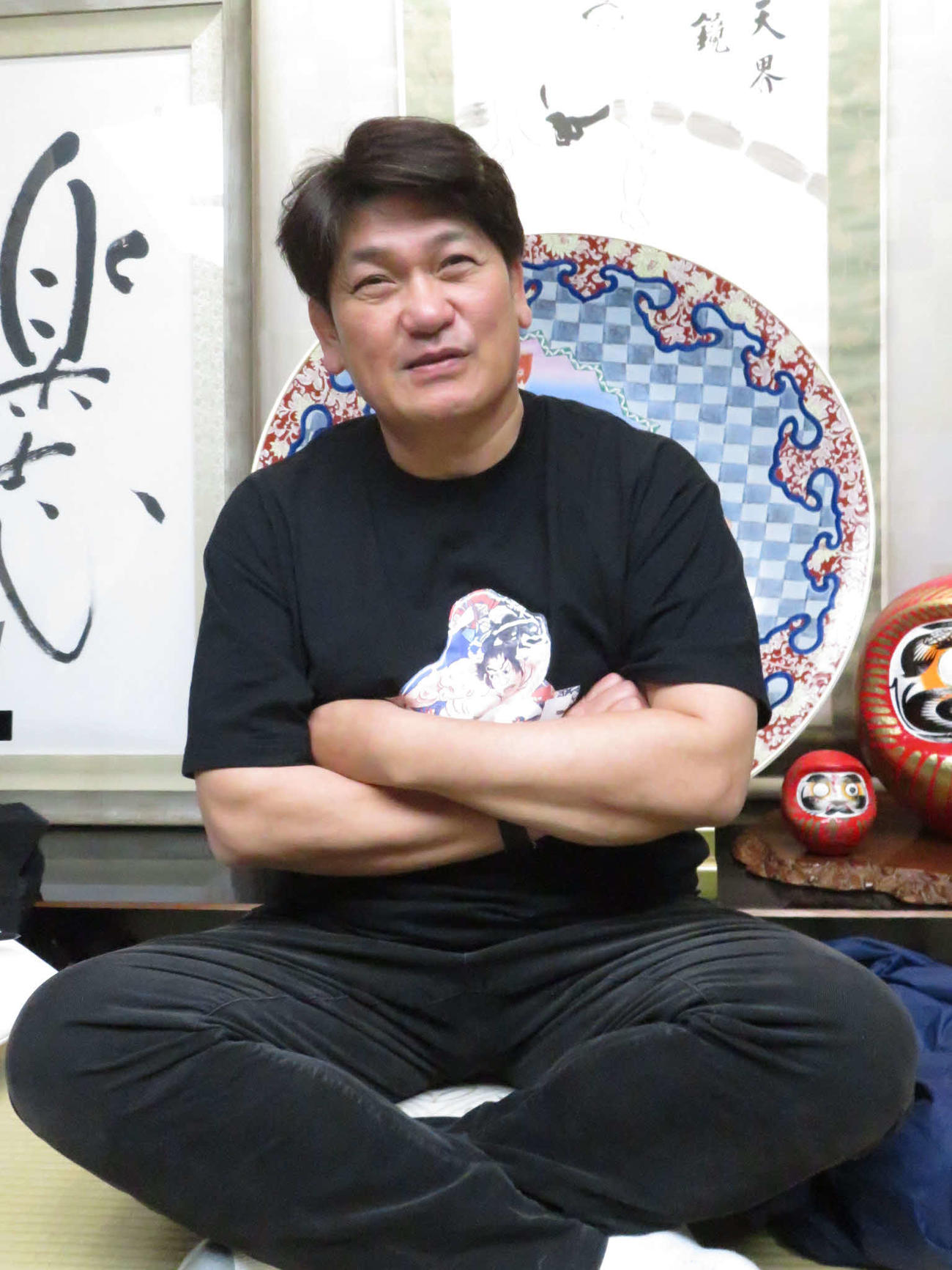 横綱昇進が事実上、決まっている豊昇龍について笑顔を交えて語った立浪親方