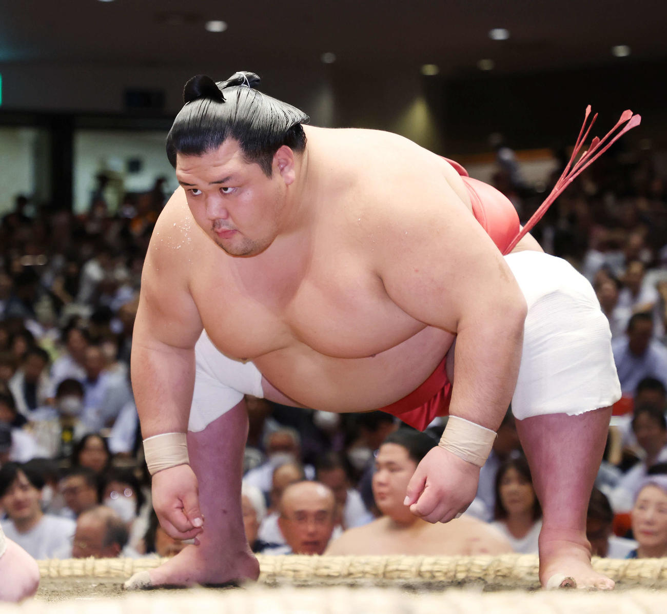 仕切る阿武咲（2023年9月14日撮影）