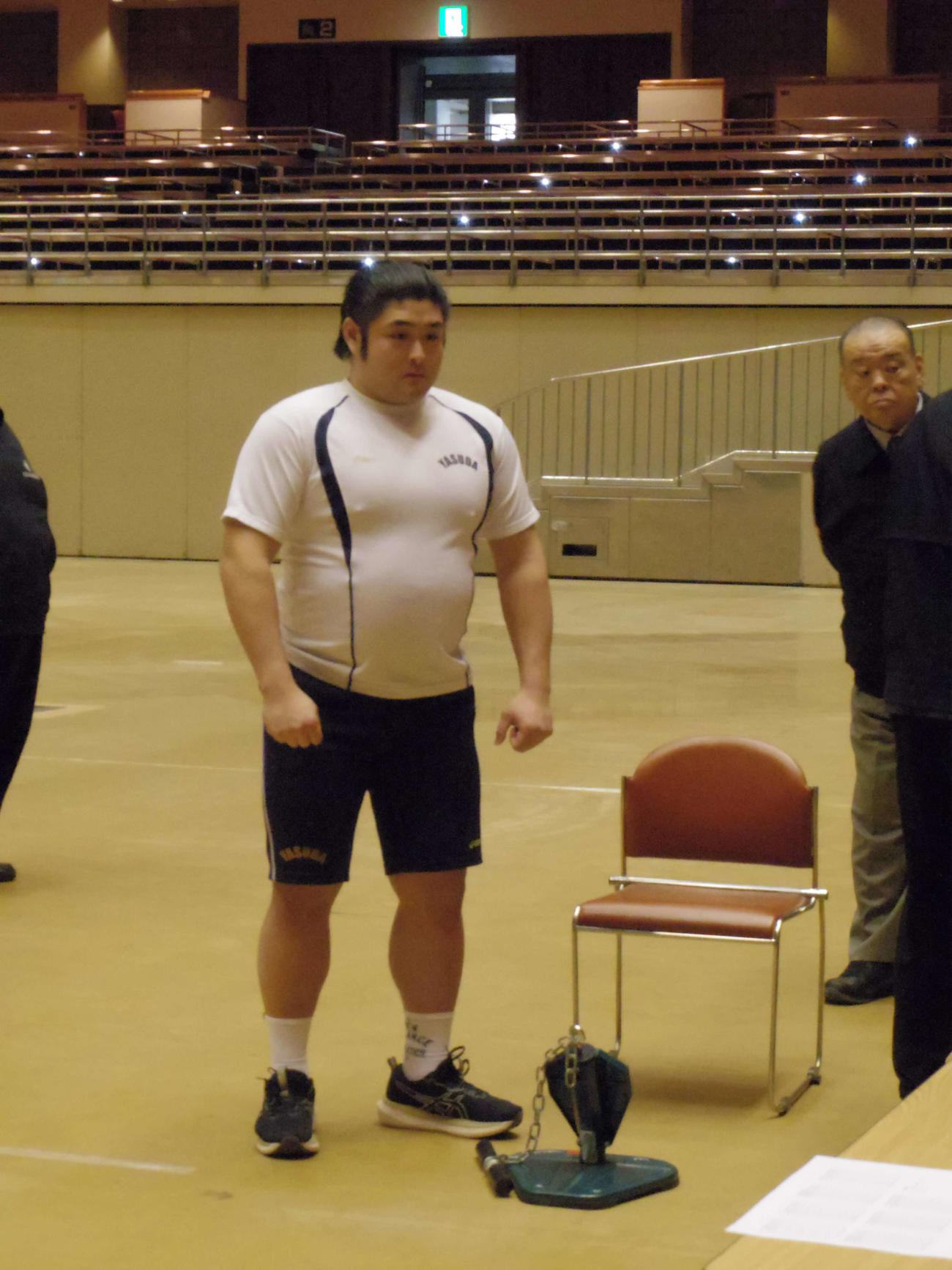 新弟子運動能力検査を受検した今田