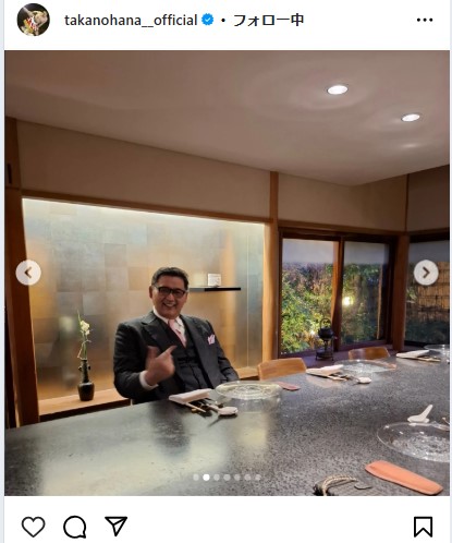 貴乃花光司氏のインスタグラムから