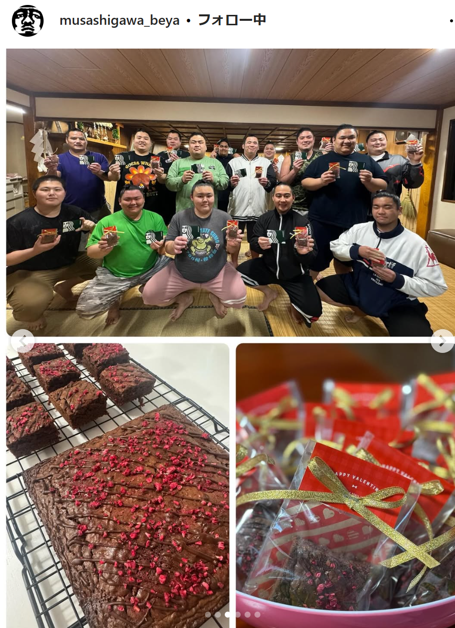 武蔵川部屋のインスタグラムから