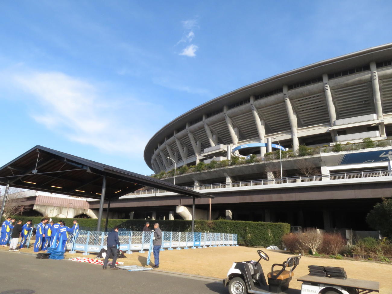 日産スタジアムのすぐ隣に完成した新横浜公園相撲場