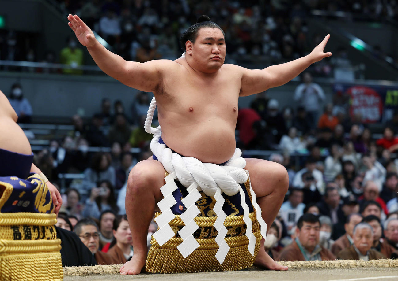 土俵入りする豊昇龍（2025年3月撮影）
