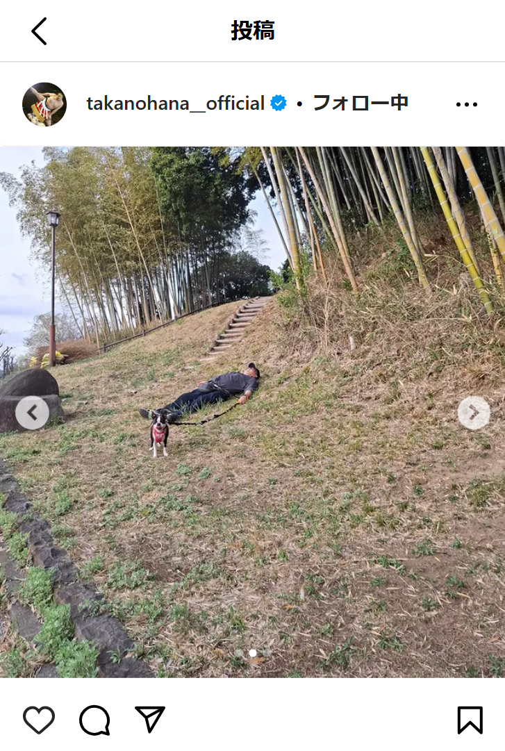 貴乃花光司氏のインスタグラムから