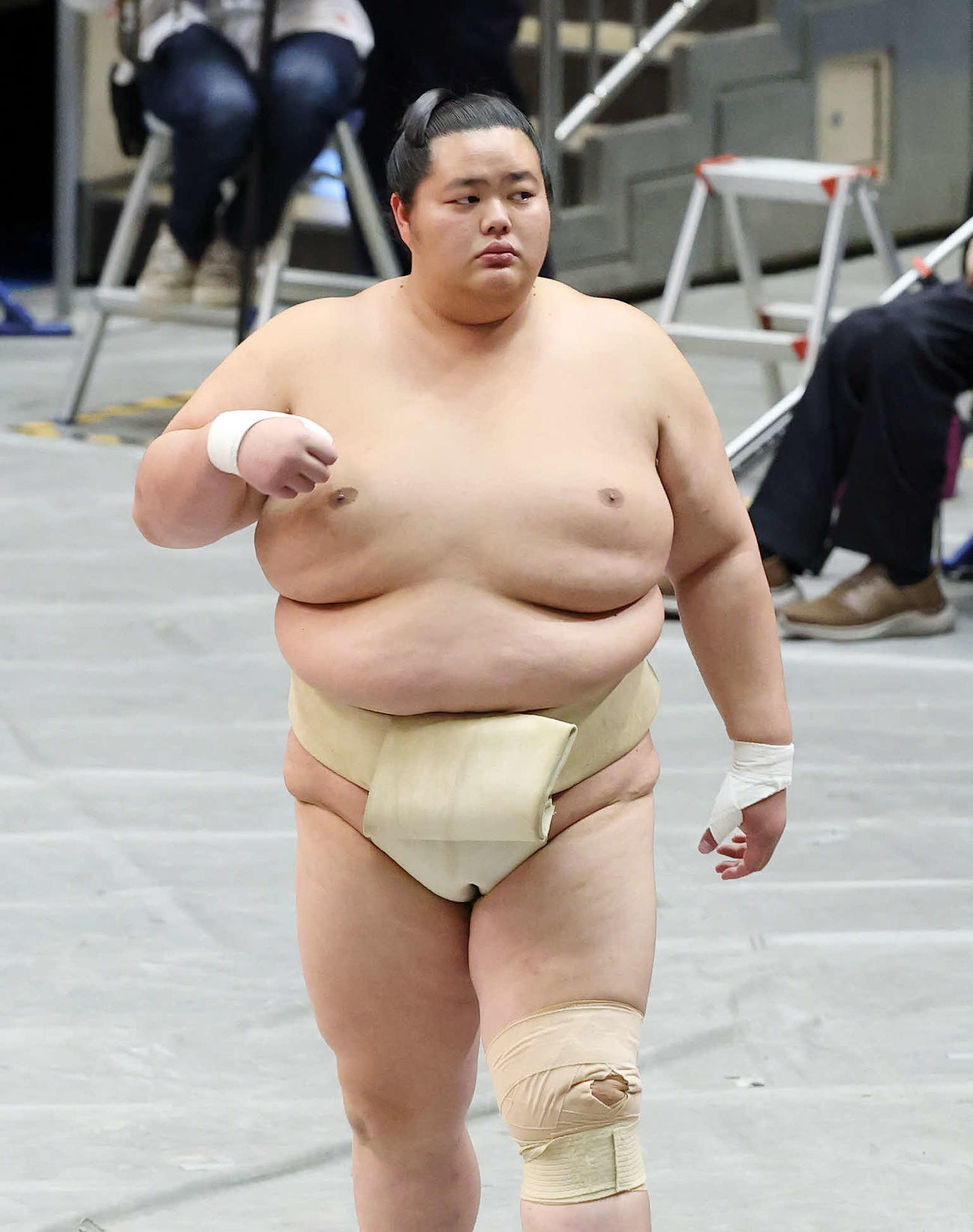 横綱審議委員会稽古総見に参加した琴桜（撮影・鈴木正人）