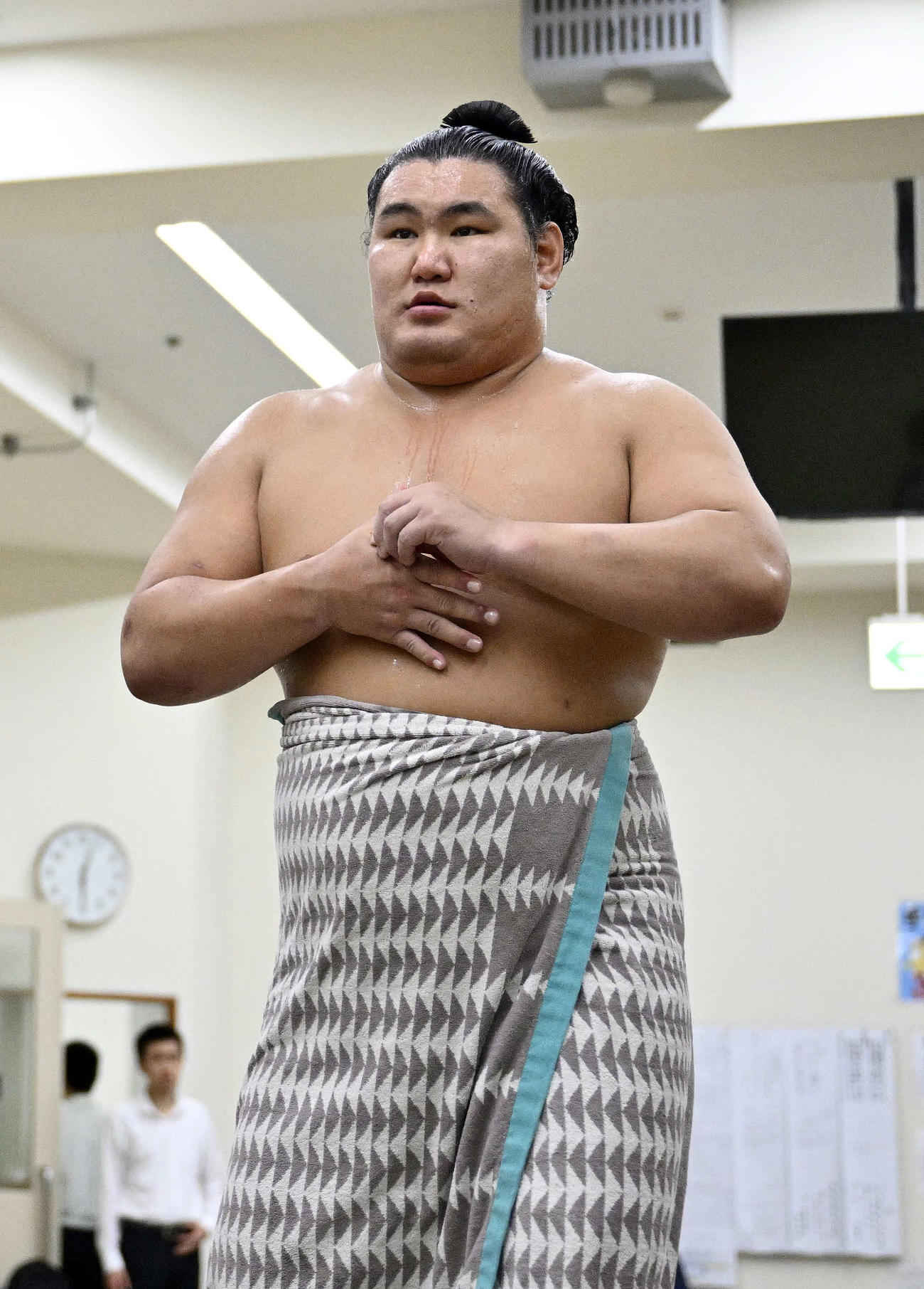 風呂あがりの豊昇龍