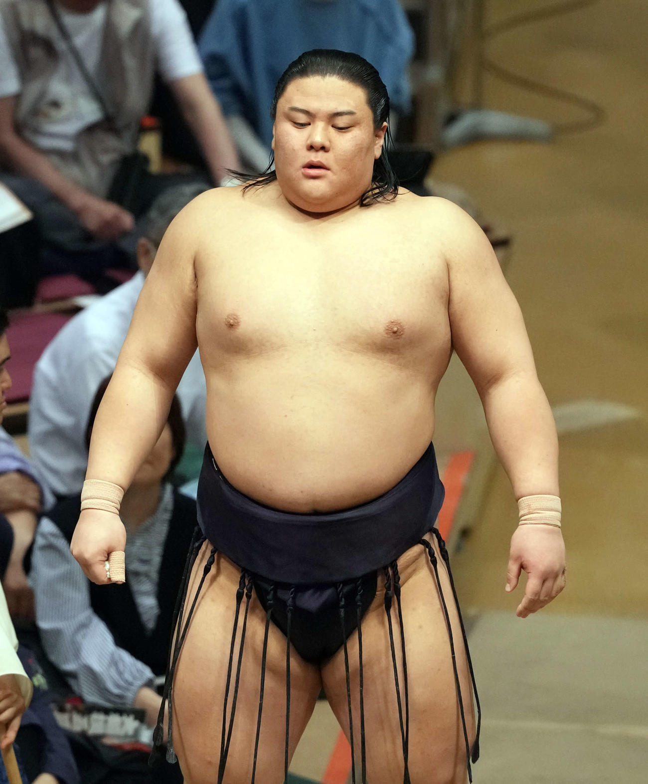取り組みを前に集中する草野（撮影・たえ見朱実）