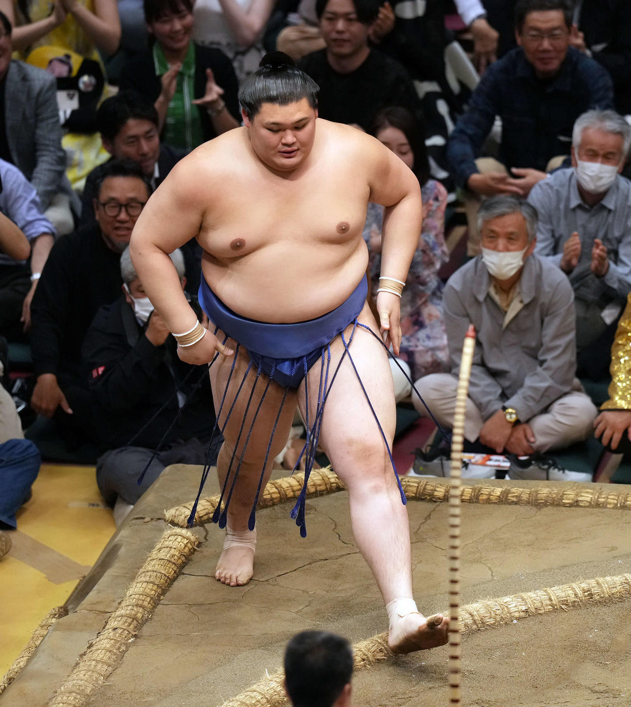豊昇龍に敗れた大の里（撮影・たえ見朱実）