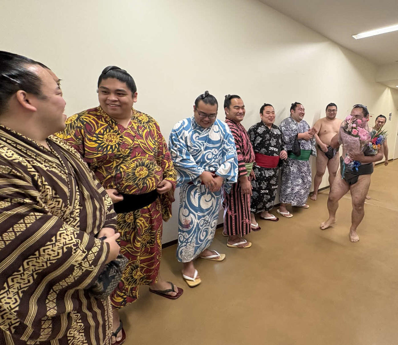 最後の一番を終え、号泣する澤勇