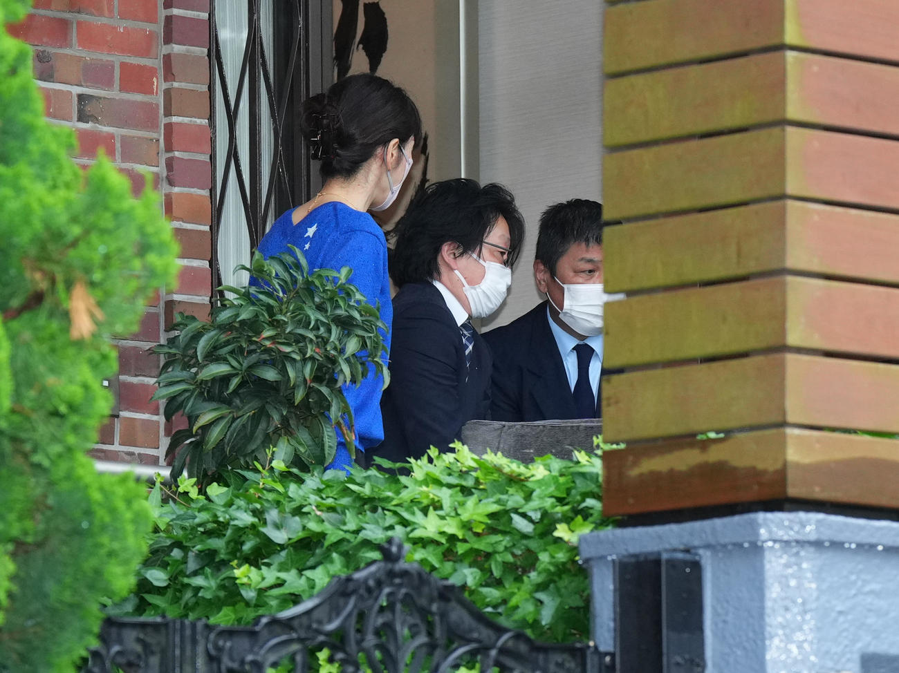 ご自宅に入る長嶋茂雄さんのご遺体