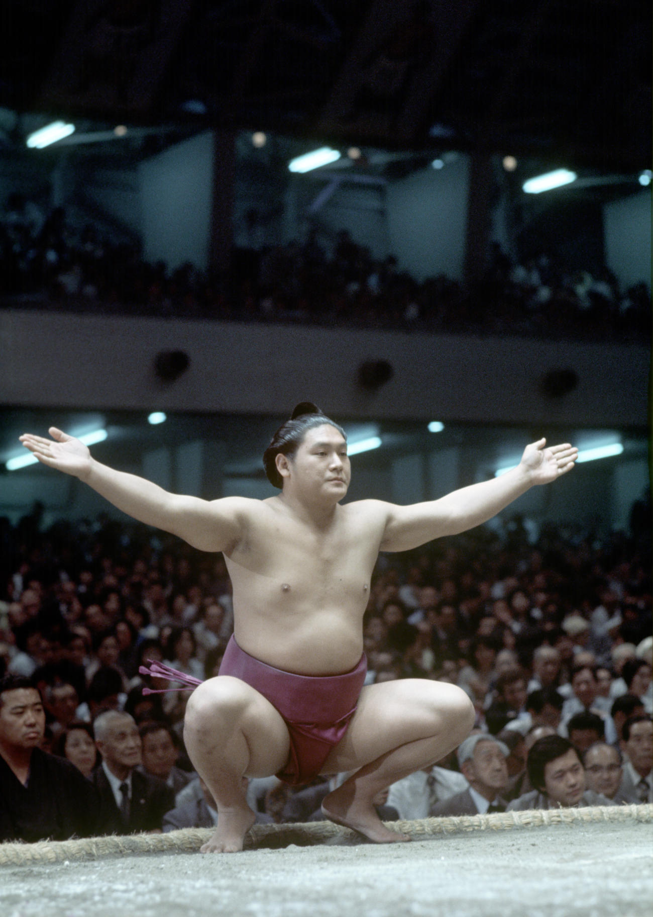 ちりを切る増位山（1978年）
