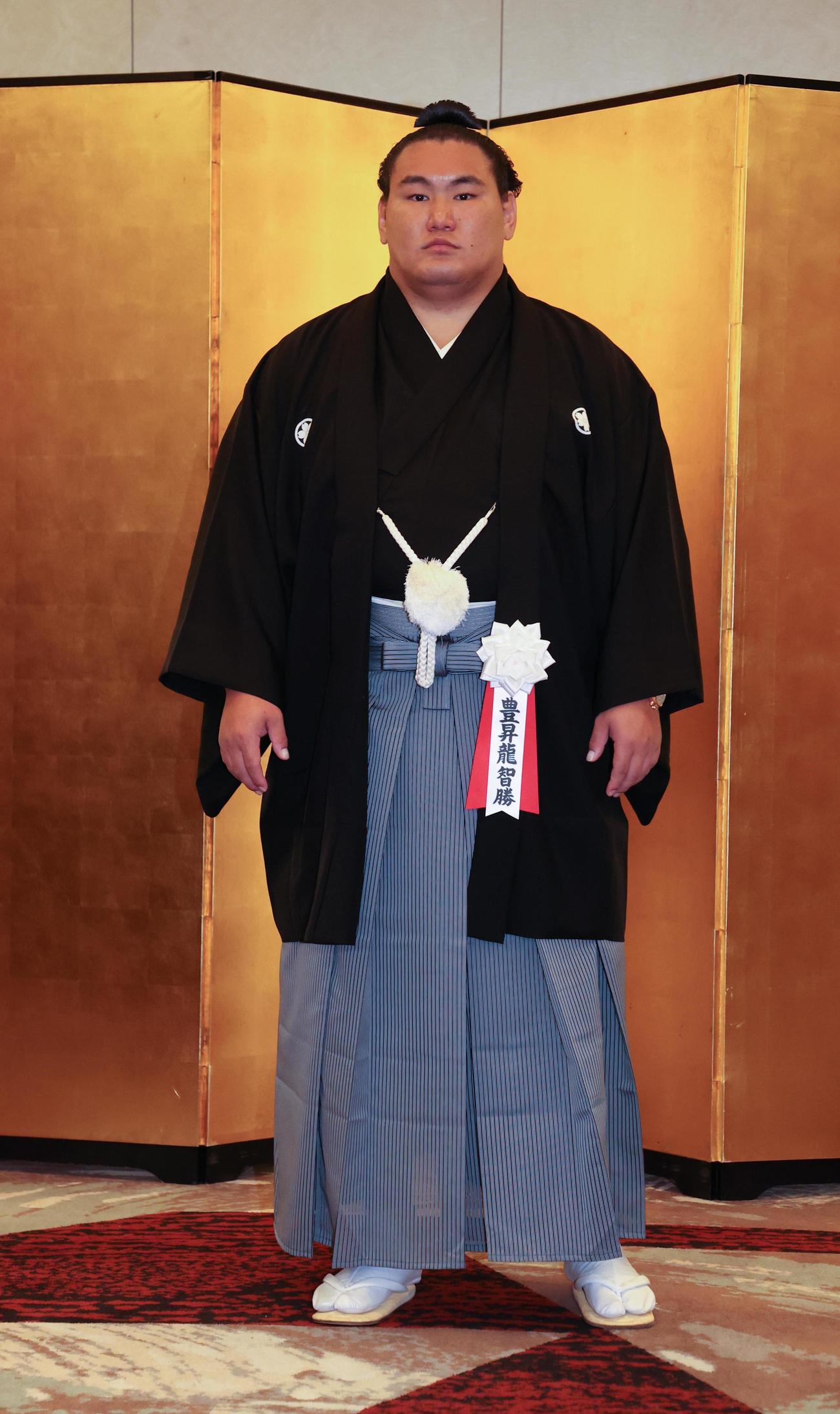 写真に納まる豊昇龍（代表撮影）