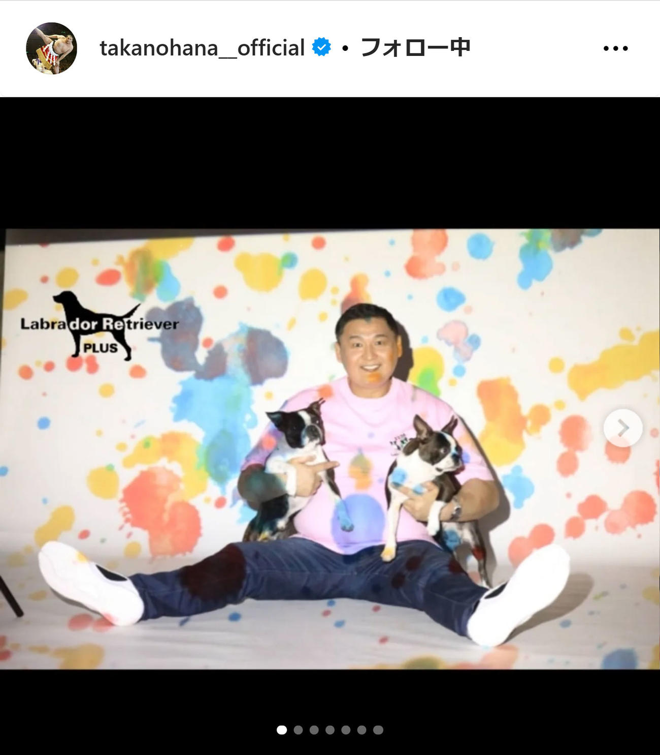 貴乃花光司氏のインスタグラム