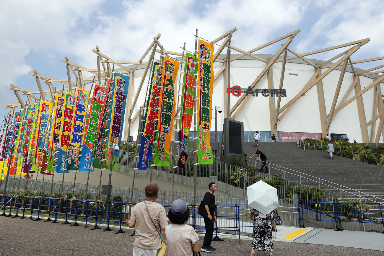 IGアリーナで行われる大相撲名古屋場所（撮影・前田充）