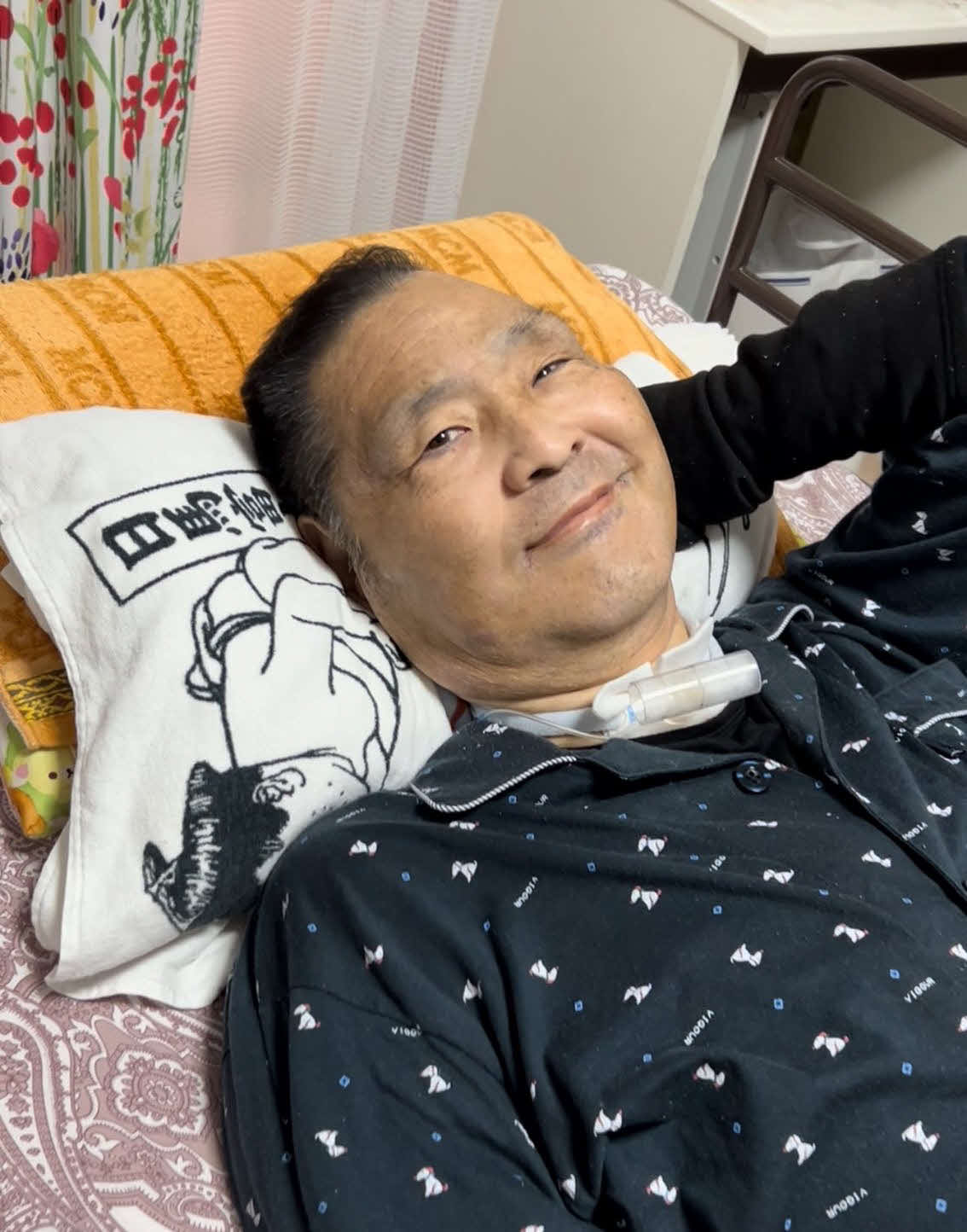 闘病中の琴富士さん（篠原弘美さん提供写真）