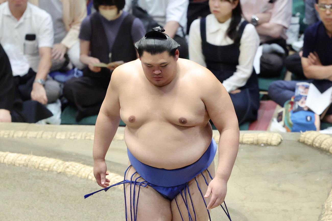琴桜の休場により、大の里の不戦勝となる（撮影・河田真司）