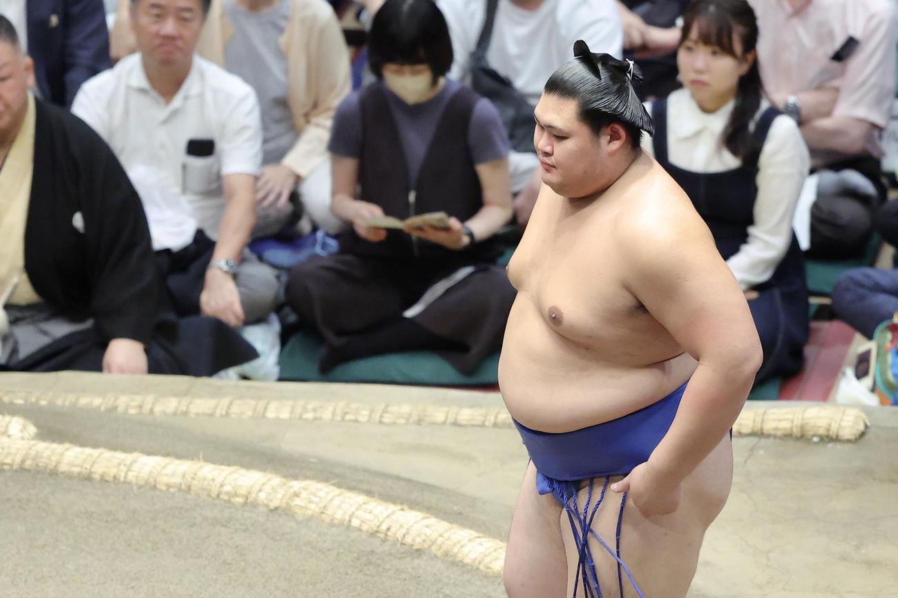 琴桜の休場により、大の里の不戦勝となる（撮影・河田真司）