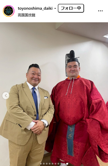 豊ノ島のインスタグラムから