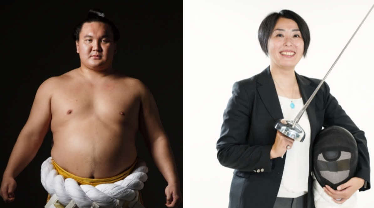 「HEROs AWARD 2025」を受賞した元横綱の白鵬翔さん（左）とフェンシング元日本代表の池田めぐみさん（提供写真）
