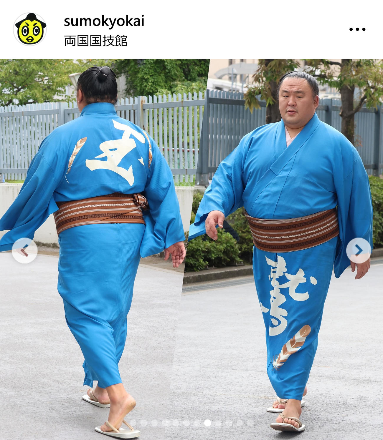 日本相撲協会の公式インスタグラムから