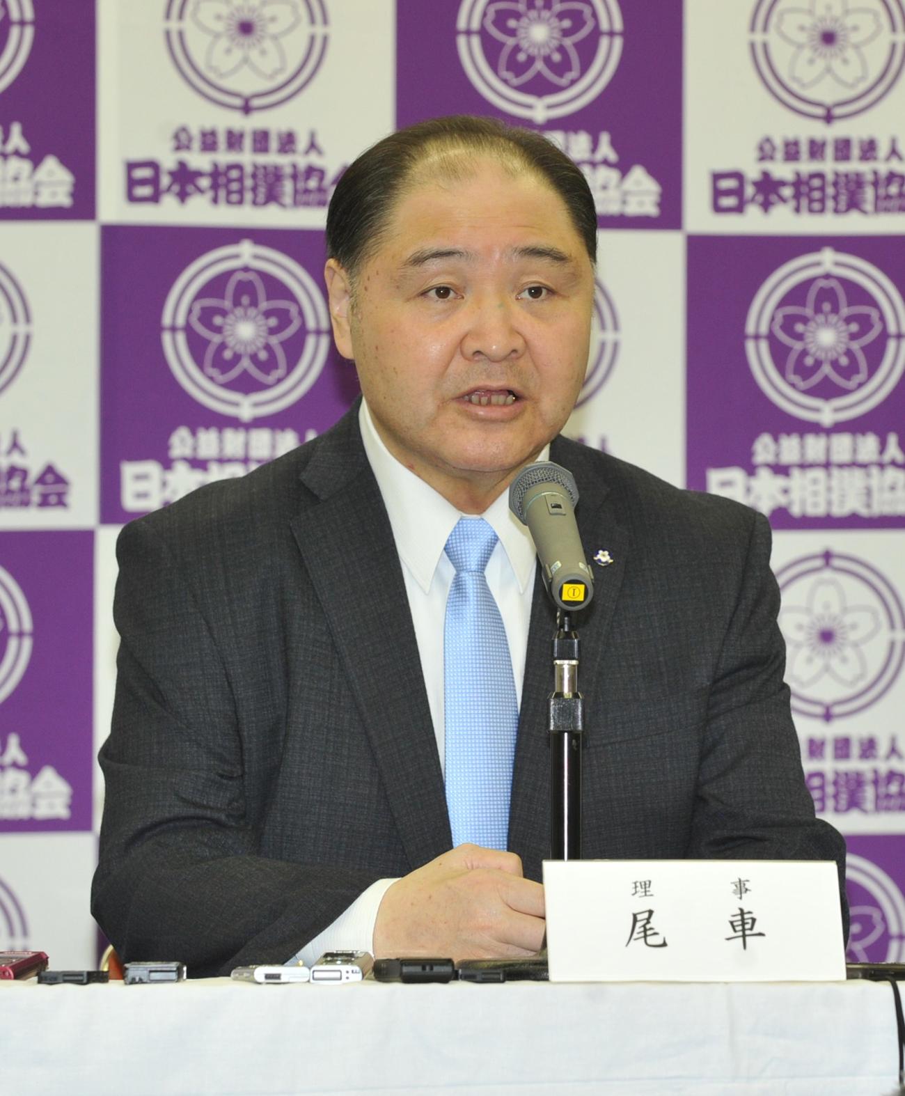 元大関琴風さん（18年3月28日撮影）