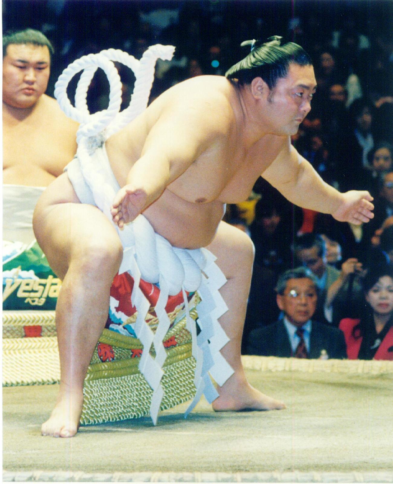旭富士の土俵入り＝92年、初場所